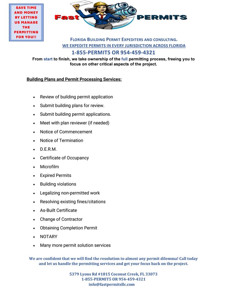 Slide of Fast Permits