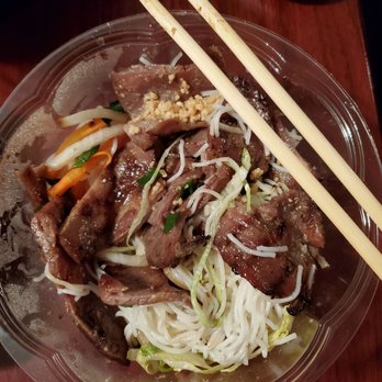 Pho Grand Bayside - Mixed the food together and this is how it looks like. No bite taken. Such small portions.... - Vietnamese Near Me - Bayside, New York Pho Grand Bayside - Mixed the food together and this is how it looks like. No bite taken. Such small portions.... - Vietnamese Near Me - Bayside, New York