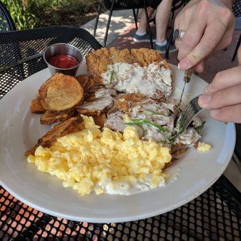 Craftsman Table & Tap - Chicken-fried steak (only complaint was that a bowl of extra gravy would've been much appreciated) - Gastropubs Near Me - Middleton, Wisconsin