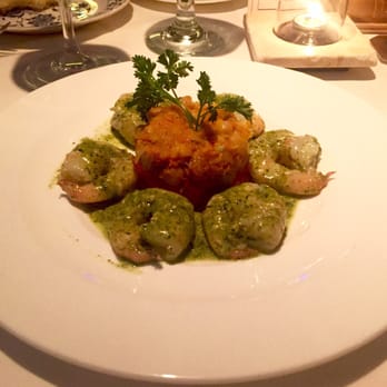 The Cellar Restaurant - Gamberi Al Pesto Con Insalata Ceci - Italian Near Me - Daytona Beach, Florida