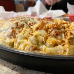 Zoe's Family Restaurant - Baked Spaghetti. Piled high