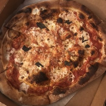 Mercury Pizza - My burnt, floppy, thin, uneven, sad looking "margherita" pizza with tiny slivers of burnt basil. - Pizza Near Me - Hattiesburg, Mississippi Mercury Pizza - My burnt, floppy, thin, uneven, sad looking "margherita" pizza with tiny slivers of burnt basil. - Pizza Near Me - Hattiesburg, Mississippi