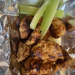Chicken Bites grilled with Cajun rub Chicken Bites grilled with Cajun rub
