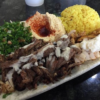 Habibi Lebanese Semoran - Combo plate with lamb and chicken - Lebanese Near Me - Orlando, Florida