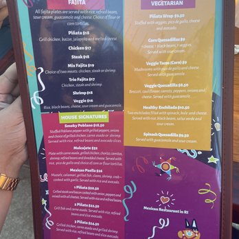La Piñata - Menu - Mexican Near Me - Warren, Rhode Island