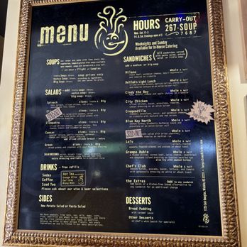 Tanya's Soup Kitchen - The menu board is in the entryway. - Soup Near Me - Wichita, Kansas Tanya's Soup Kitchen - The menu board is in the entryway. - Soup Near Me - Wichita, Kansas