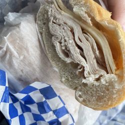 The Salty General - Turkey sandwich (minus the veggies).