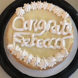 Lemon cheesecake for my roommate who graduated from college