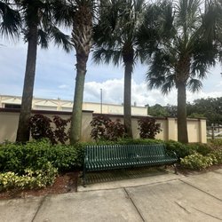 Behind the wall is the fire station