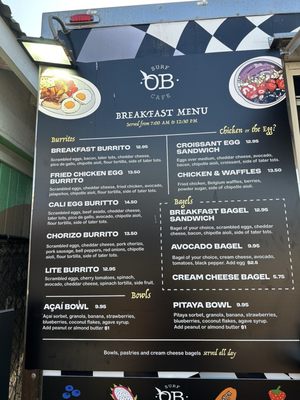 Menu photo 7 OB Surf Cafe San Diego, CA