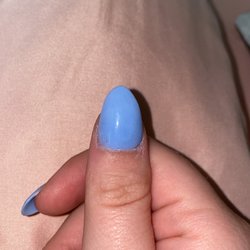 Johnstown Nail Salon - Nail looks shifted.
