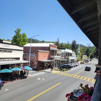 Hotel Sutter Restaurant - View from balcony from the restaurant. - New American Near Me - Sutter Creek, California