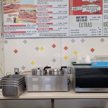 Blimpie - The menu board - Sandwiches Near Me - Walcott, Iowa