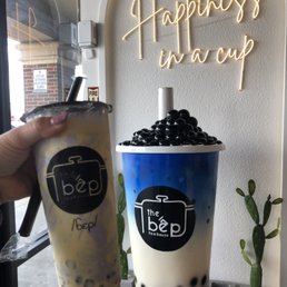 Taro Creme Brulee W/ Matcha Boba