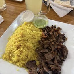 Lamb and Beef and Lamb Shawarma Plate