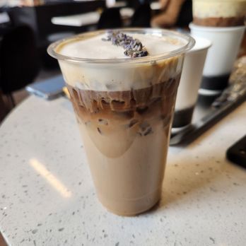 Gute Leute - Heavy lavender latte - Coffee & Tea Near Me - Arlington, Virginia Gute Leute - Heavy lavender latte - Coffee & Tea Near Me - Arlington, Virginia