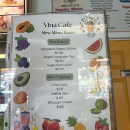 New menu items 5/2025