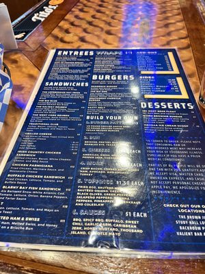 Menu photo 1 The Blue Leprechaun Ann Arbor, MI