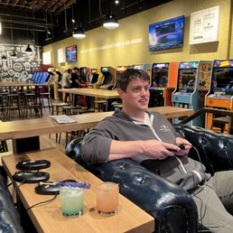 He's playing some serious sega.