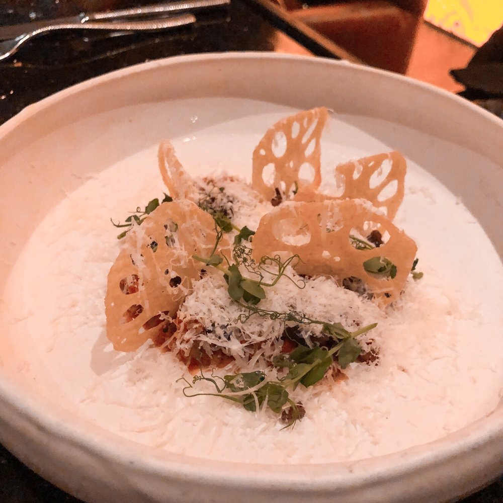 Toro Toro - Smoked lamb tartar: romanesco, quail egg, lamb belly. - Steakhouses Near Me - Miami, Florida Toro Toro - Smoked lamb tartar: romanesco, quail egg, lamb belly. - Steakhouses Near Me - Miami, Florida