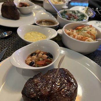 Bimini Steakhouse - Prime Fliet Mignon with lobster mashed potatoes and creamed spinach. - Steakhouses Near Me - Reno, Nevada