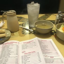 Tokyo Japanese Steakhouse Lebanon - Lame spring rolls, soup, salad