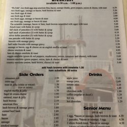 Lakeview Restaurant - Menu 8.2019