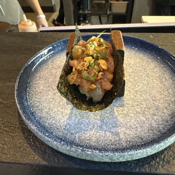 Norigami - Hamachi Hand Roll - Japanese Near Me - Houston, Texas Norigami - Hamachi Hand Roll - Japanese Near Me - Houston, Texas