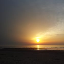 Nieuwpoort Bad Plage Strand - Zonsondergang
