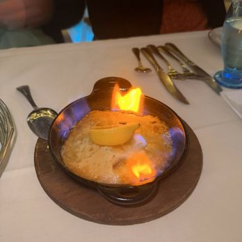 Mediterrano - Flaming cheese - Mediterranean Near Me - Naples, Florida