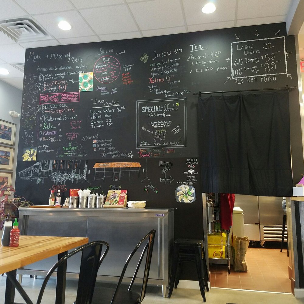 District Dumplings - Wall menu - Asian Fusion Near Me - Fairfax, Virginia District Dumplings - Wall menu - Asian Fusion Near Me - Fairfax, Virginia