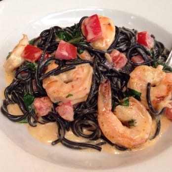 Basilico Ristorante - Black spaghetti with lobster and prawns - Italian Near Me - Doral, Florida Basilico Ristorante - Black spaghetti with lobster and prawns - Italian Near Me - Doral, Florida