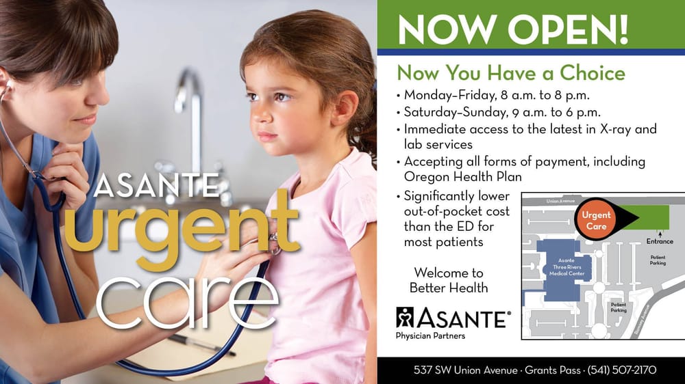 ASANTE THREE RIVERS MEDICAL CENTER IMMEDIATE CARE Updated September