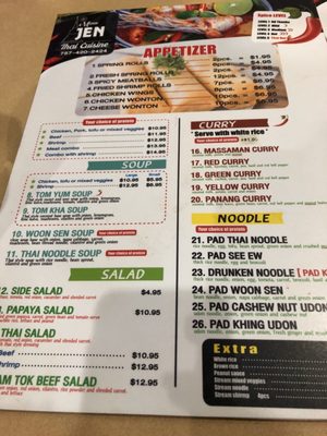 Menu photo 7 Jen Thai Cuisine Virginia Beach, VA
