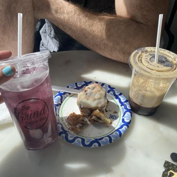 The Grind Coffee Bar - Cinnamon Roll Blueberry Lemonade Refresher espresso - Coffee & Tea Near Me - Staten Island, New York The Grind Coffee Bar - Cinnamon Roll Blueberry Lemonade Refresher espresso - Coffee & Tea Near Me - Staten Island, New York