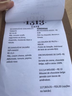 Menu photo 2 1313 Café Florianópolis, SC