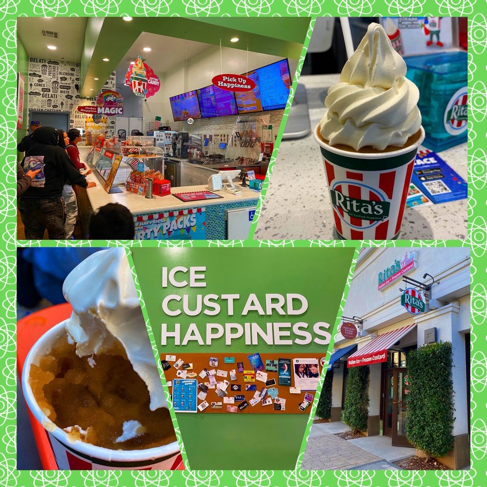 Rita's Italian Ice & Frozen Custard - Photo 1: Montage of images from Rita's Italian Ice & Frozen Custard - Ice Cream & Frozen Yogurt Near Me - Alameda, California Rita's Italian Ice & Frozen Custard - Photo 1: Montage of images from Rita's Italian Ice & Frozen Custard - Ice Cream & Frozen Yogurt Near Me - Alameda, California