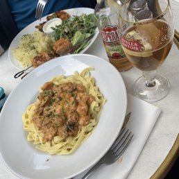 Pasta and kebab