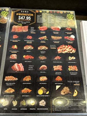Menu photo 1 Doma The Korean BBQ Las Vegas, NV