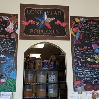 Lonestar Gourmet Popcorn - Inside menu - Popcorn Shops Near Me - Flower Mound, Texas