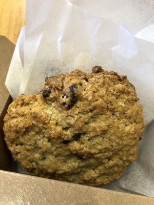 Photo of Estero Cafe - Valley Ford, CA, US. Chocolate chip oatmeal cookie. FRESH, still gooey.