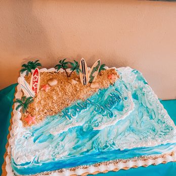 Gelson's Rancho Mirage - Beach/ surfer theme cake, great decoration! - Grocery Near Me - Rancho Mirage, California