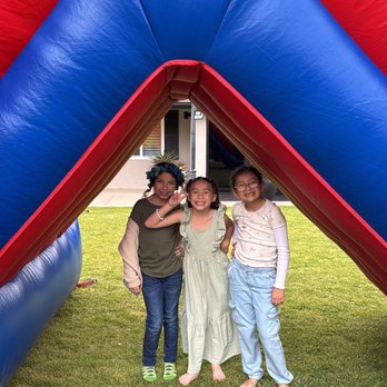 California Jumpers - Just 3 little ones having a great time under the jumper. - Bounce House Rentals Near Me California Jumpers - Just 3 little ones having a great time under the jumper. - Bounce House Rentals Near Me