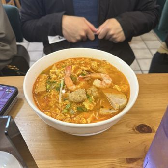 Saigon House - 34. Shrimps, tomato, tofu soup (Bun Rieu) - Vietnamese Near Me - San Leandro, California Saigon House - 34. Shrimps, tomato, tofu soup (Bun Rieu) - Vietnamese Near Me - San Leandro, California