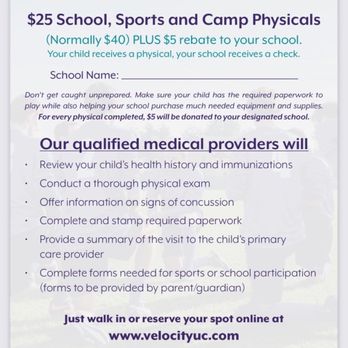 Velocity Urgent Care - Velocity's website offering $25 physicals - Urgent Care Near Me - Norfolk, Virginia Velocity Urgent Care - Velocity's website offering $25 physicals - Urgent Care Near Me - Norfolk, Virginia