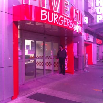 Five Guys - Five Guys opening at the centre of the universe - Burgers Near Me - Toronto, Ontario