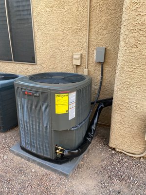 Heat Pump Repair - Heat Pump Repair
We service all heat pump units. We make repairs to electrical failures, ice build-up on the outdoor coils, an inoperable/broken reverse valve, refrigerant leaks, and replace parts such as Thermal Expansion Valves (TXV), Defrost Control Board, Heat Exchanger, Reversing Valve, Electronically Commutated Blower Motors (ECM), Blower Motor Belt, Accumulator, and Heat Strips
Heat Pump Replacement
We replace all types of Heat Pumps: Package and Split Systems, Heat strips, Air-Handlers (Hydronic and First Company closet style), and Back-up Electrical Heaters.
Heat Pump Equipment
We use great quality equipment from Trane and Goodman. We install heat pump package systems and heat pump split systems. 2-5 Ton units with 14,16, and 18 SEER ratings.