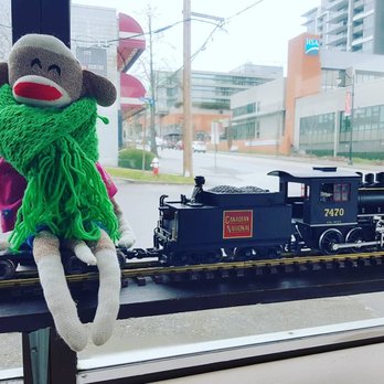 Greens & Beans Deli - Canadian National with Oscar the sock monkey. - Delis Near Me - New Westminster, British Columbia