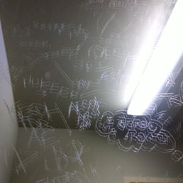 Some men mark their territory in different ways. #mirrorgraffiti