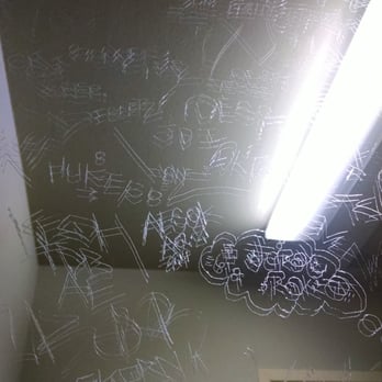 Paiute Palace Gas Station - Some men mark their territory in different ways. #mirrorgraffiti - Gas Stations Near Me - Bishop, California